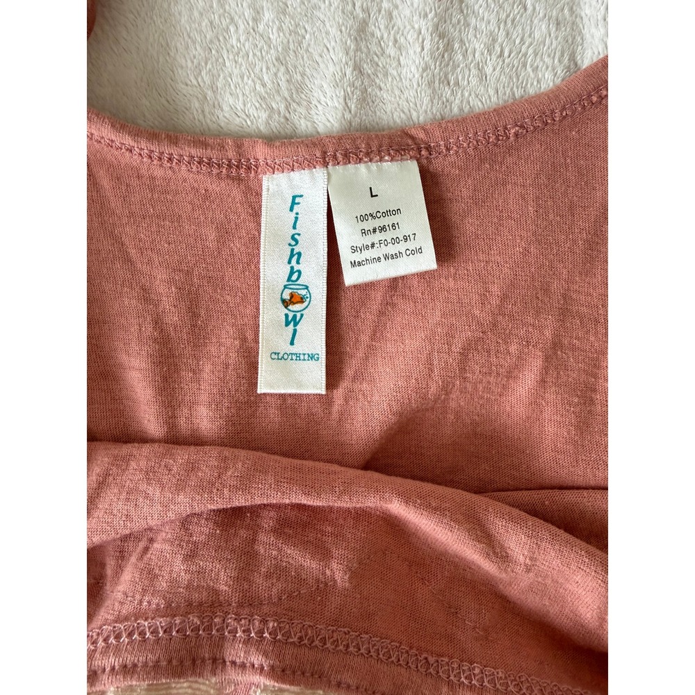 Cali Born & Bred Pink Floral Lace Beaded Cami Tank Top Y2K Cottagecore L - Picture 6 of 9